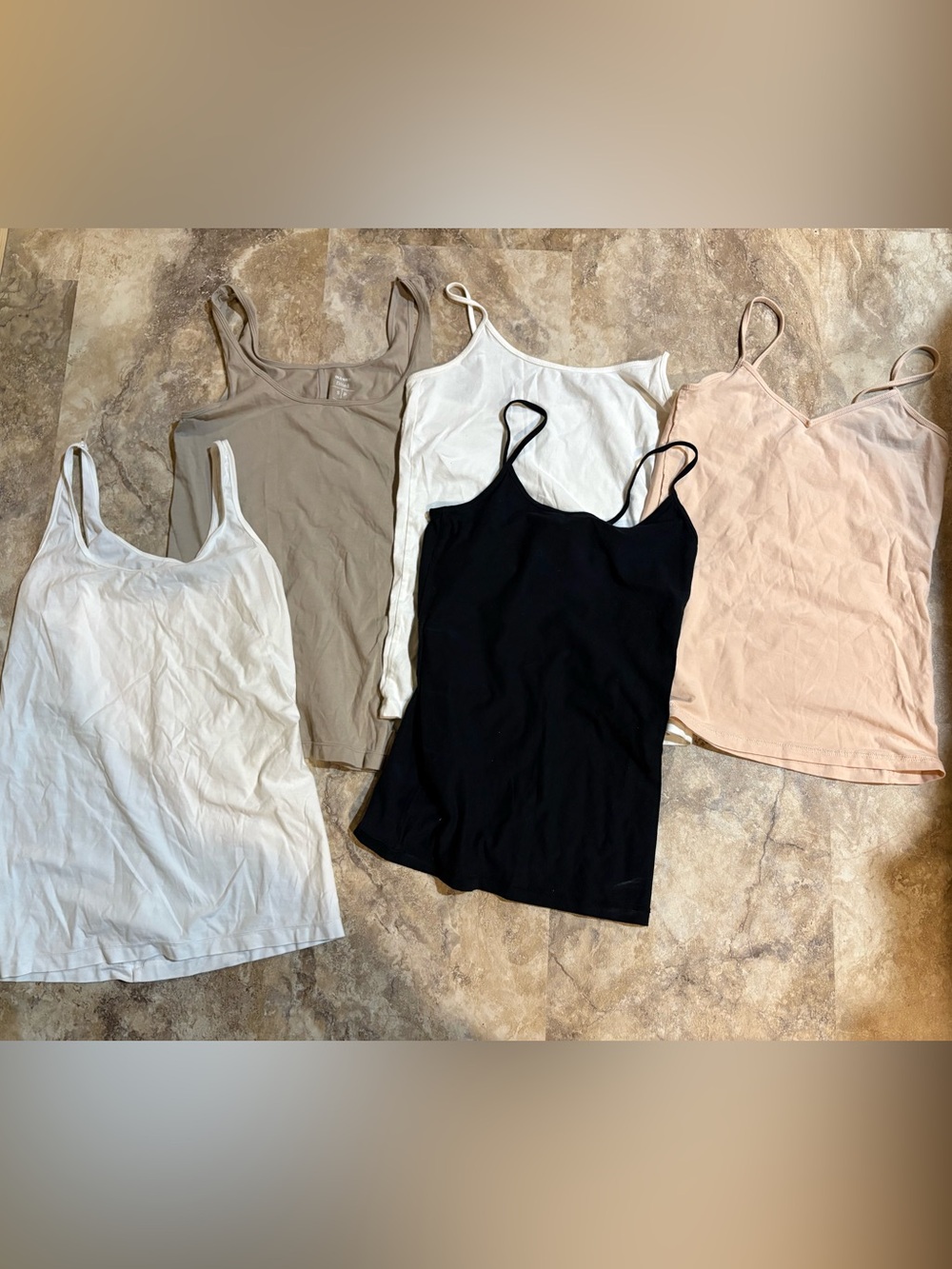 Old Navy Women's Spaghetti Strap Camisole - Black, White, Beige, Blush, Taupe